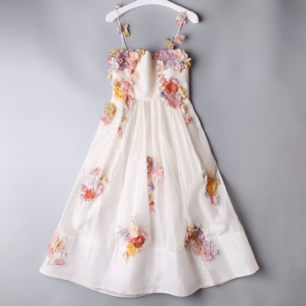 NWT ZIMMERMANN POSTCARD MIDI DRESS